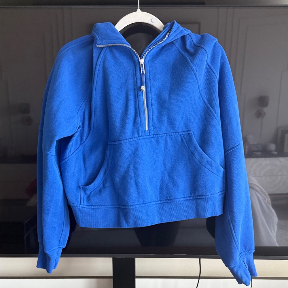 Lulu Lemon Blue Half-Zip Hoodie